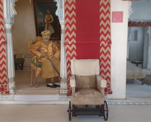 Old Wheelchair at museum in Udaipur