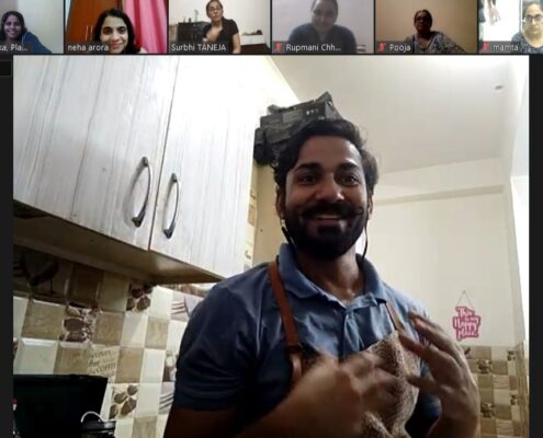 Screenshot of our Inclusive Indian Food Tour experience with our celebrity chef 